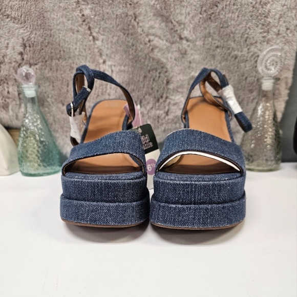 Denim platform heels NWT - Picture 6 of 7